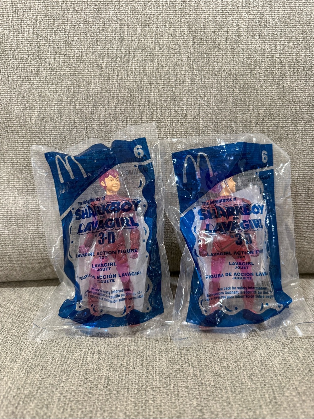Sharkboy and Lavagirl 3-D McDonald's Happy Meal Toy Lavagirl Figure #6 New